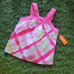 Gymboree Girls 10 Pink & Green Tank